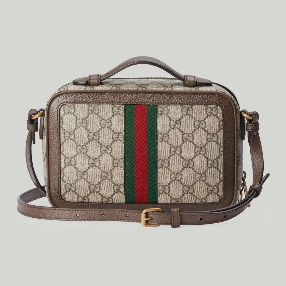 Túi Gucci Ophidia Small Shoulder Bag With Web 'Beige' 739392-96IWT-8745 - Ảnh 6