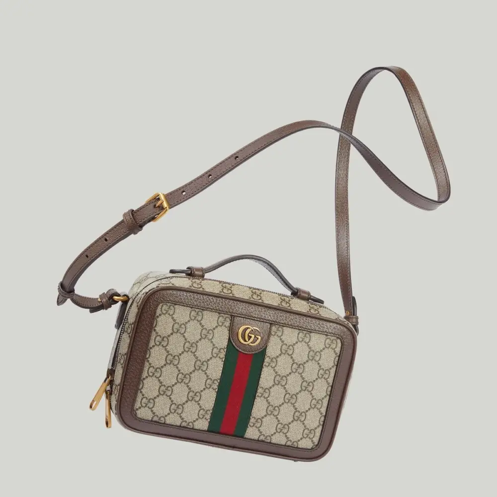Túi Gucci Ophidia Small Shoulder Bag With Web 'Beige' 739392-96IWT-8745 - Ảnh 5