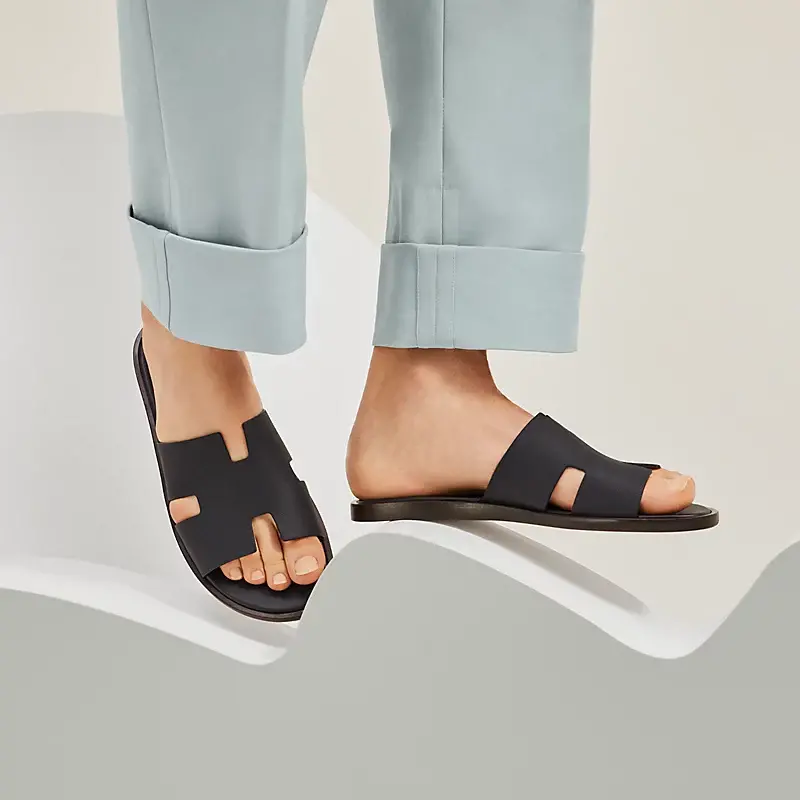 Dép Hermes Izmir Sandal 'Marine' H152415ZH11390 - Ảnh 5
