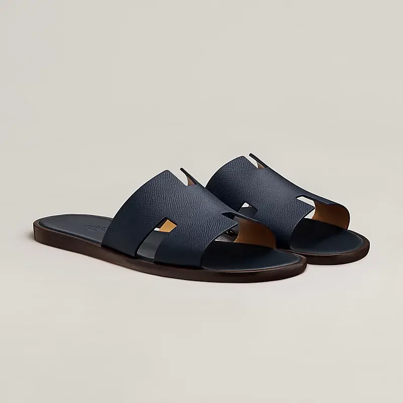 Dép Hermes Izmir Sandal 'Marine' H152415ZH11390 - Ảnh 4