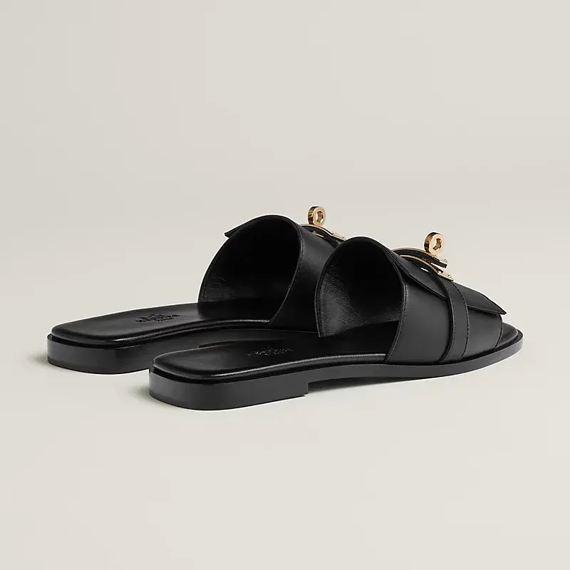 Dép Hermes Giulia Sandal 'Black' H232129Z-02350 - Ảnh 5