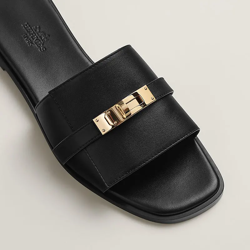 Dép Hermes Giulia Sandal 'Black' H232129Z-02350 - Ảnh 4