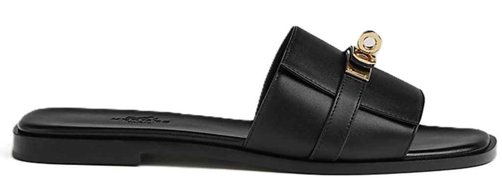 Dép Hermes Giulia Sandal 'Black' H232129Z-02350