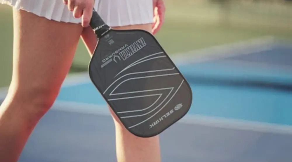 Vợt Pickleball Selkirk Vanguard Control Invikta Lightweight Raw Carbon 16mm ‘Black’ - Ảnh 5