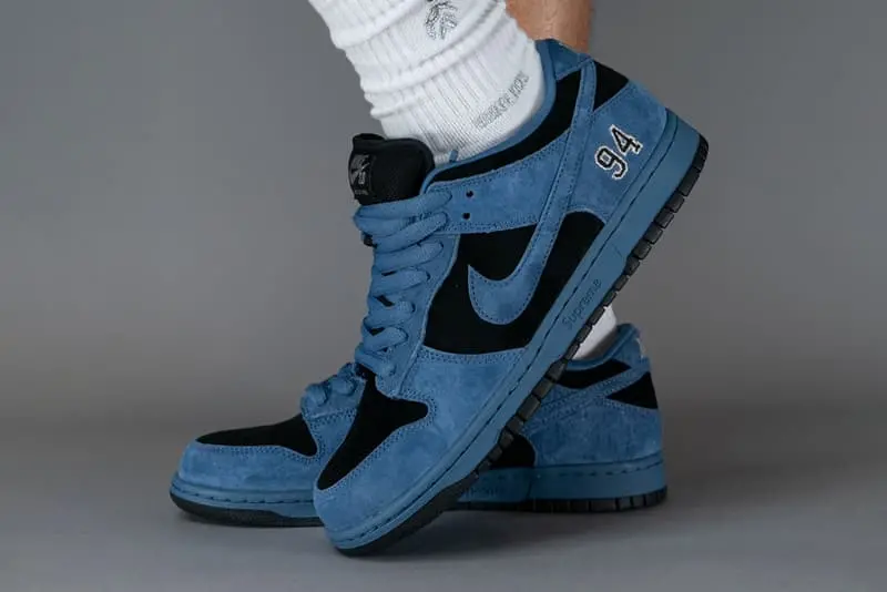Giày Nike SB Dunk Low Supreme 94 'Ocean Fog' HQ8487-400 - Ảnh 4