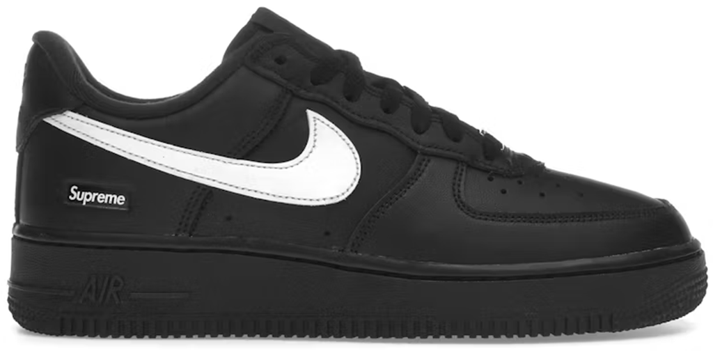 Giày Nike Air Force 1 Low Supreme 'Black White' CU9225-002