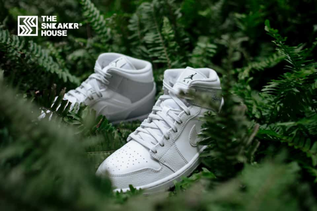 Giày Nike Air Jordan 1 Mid 'Grey Camo' DC9035-100 - Ảnh 3