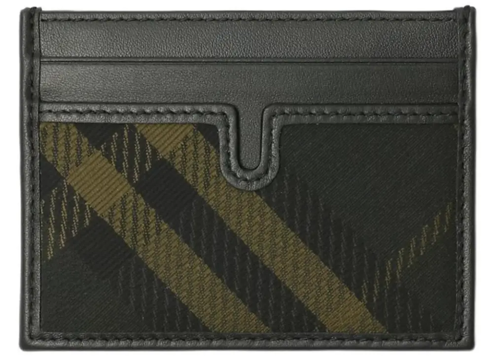 Ví Burberry Check Polyester Card Holder 'Khaki' 80984541