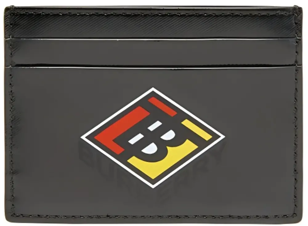Ví Burberry TB Graffiti Logo Card Holder 'Black' 8021767