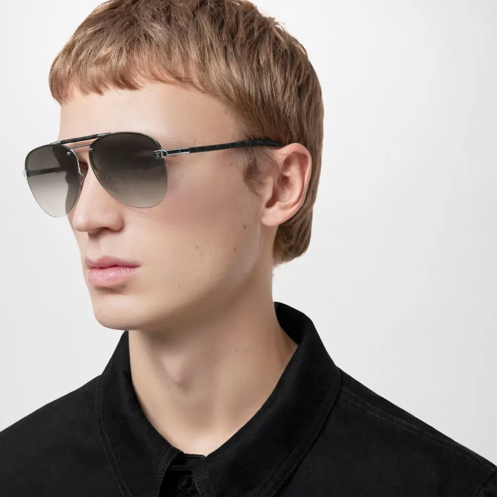 Alternative view of Kính Louis Vuitton Clockwise Canvas S00 'Grey' Z1109W