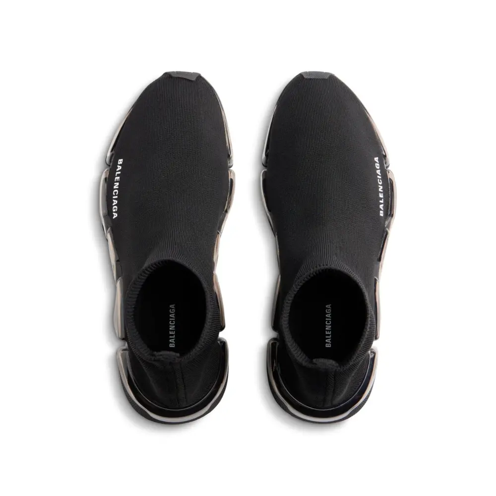 Giày Balenciaga Speed 2.0 Recycled Knit Trainers 'Black' 617239W2DC41000 - Ảnh 3