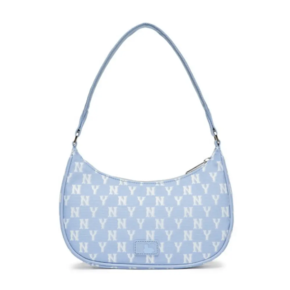 Túi MLB Monogram Hobo NY Yankees Blue 3ABQS012N-50BL - Ảnh 3