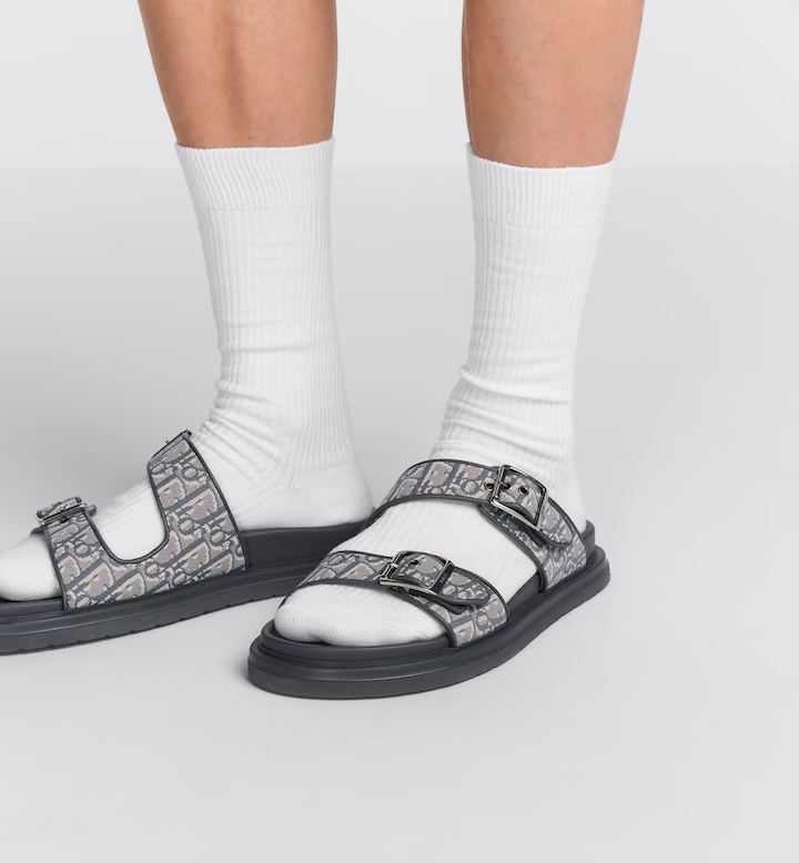 Dép Dior Aqua Sandal 'Deep Gray' 3SA135ZSA-H557 - Ảnh 2