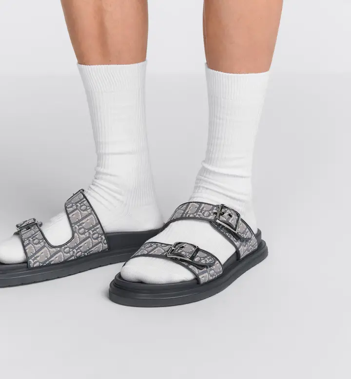 Alternative view of Dép Dior Aqua Sandal 'Deep Gray' 3SA135ZSA-H557
