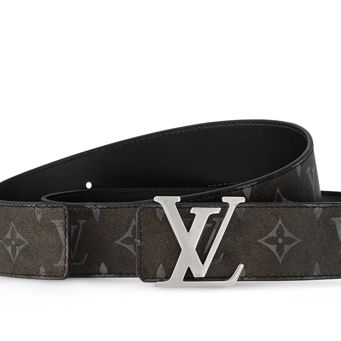 Thắt Lưng Louis Vuitton LV Initials 40MM Reversible Belt 'Black' M8741T - Ảnh 3