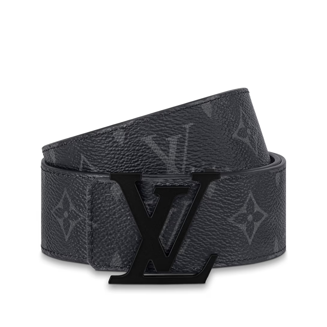 Thắt Lưng Louis Vuitton LV Initials 40MM Matte Black Belt 'Black' M0449 - Ảnh 3