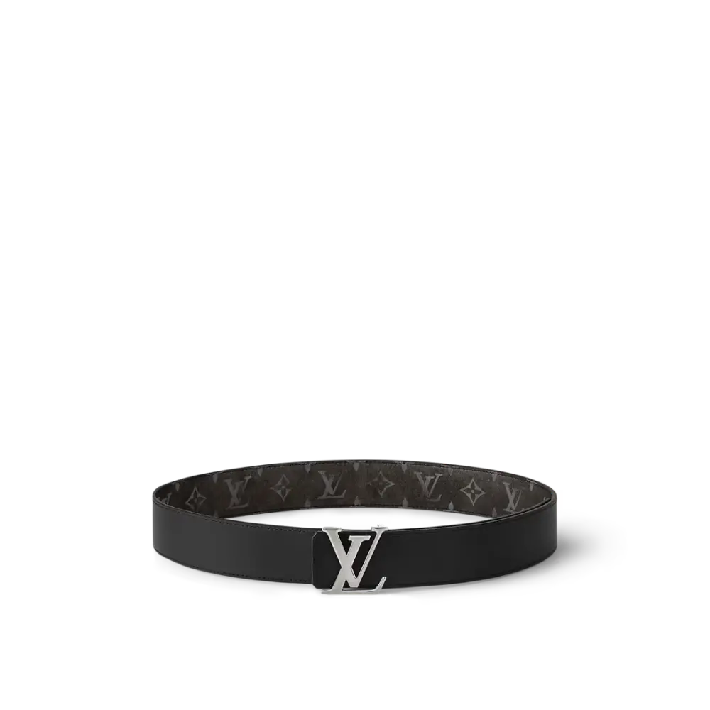 Thắt Lưng Louis Vuitton LV Initials 40MM Reversible Belt 'Black' M8741T - Ảnh 4