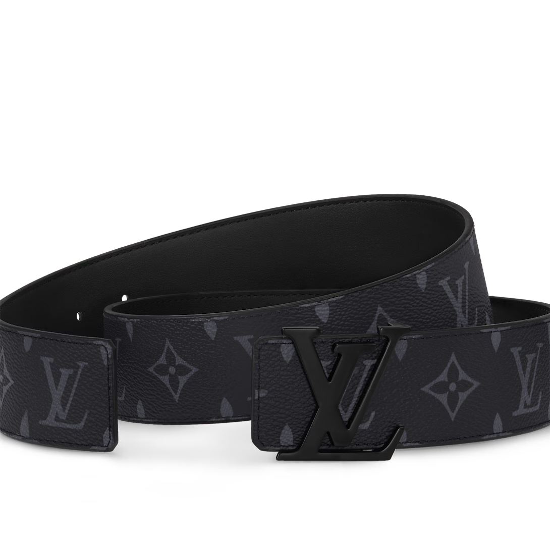 Thắt Lưng Louis Vuitton LV Initials 40MM Matte Black Belt 'Black' M0449 - Ảnh 4