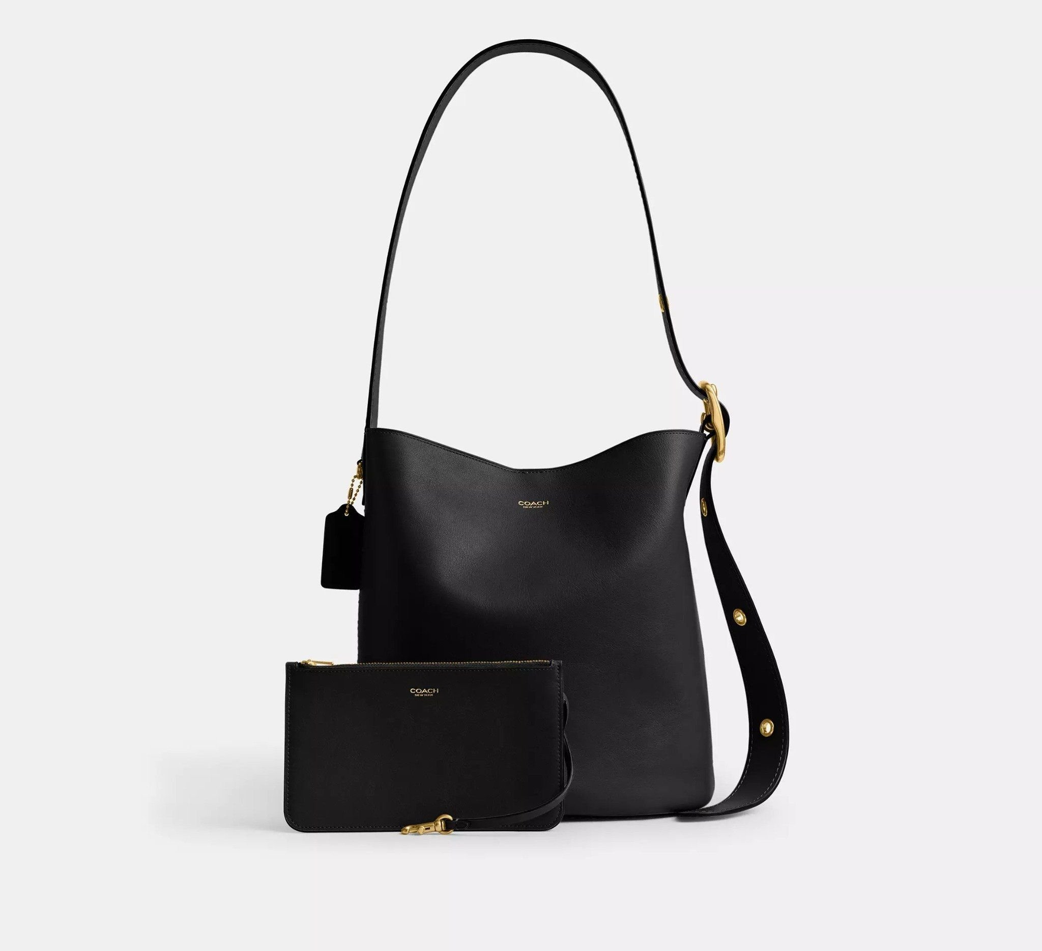 Túi Coach Bleecker Bucket Bag 'Black' CCC23-B4BK - Ảnh 4