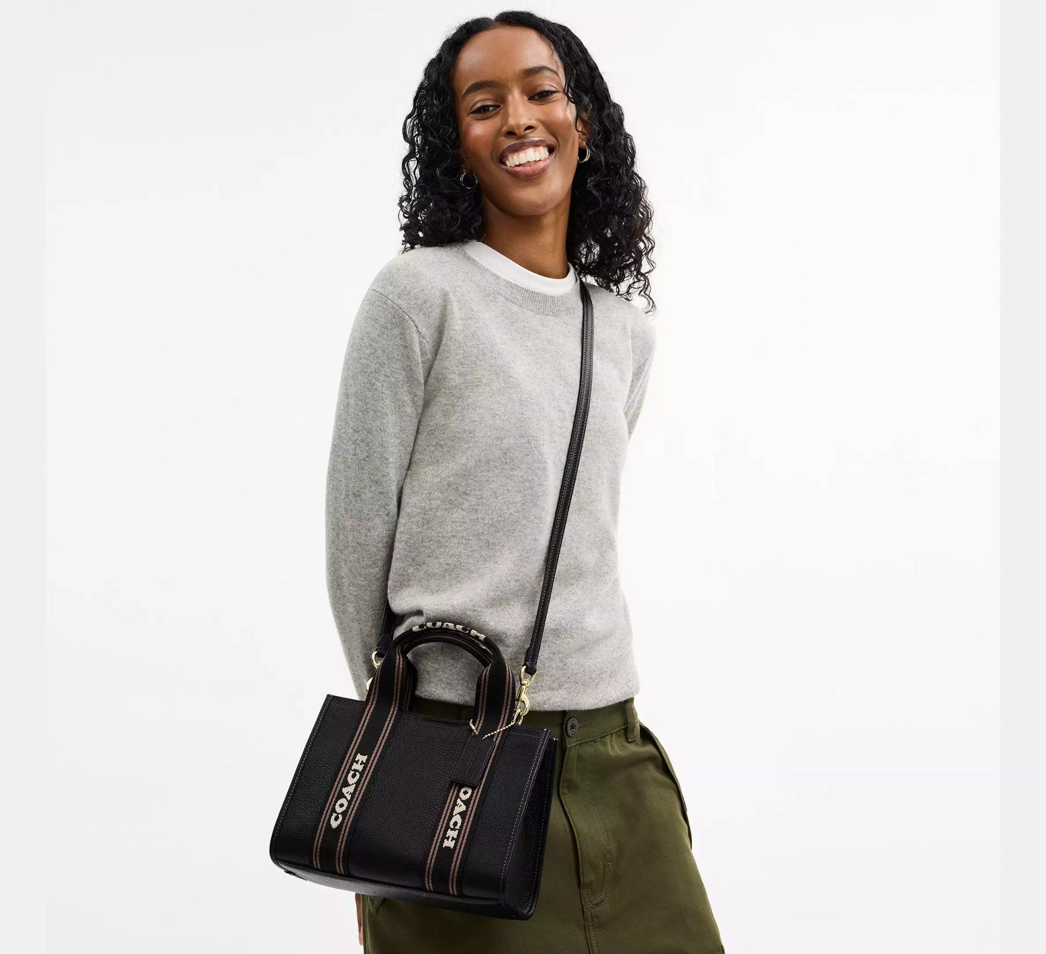 Túi Coach Smith Tote Bag 24 'Black' CBH14-IMA47 - Ảnh 7