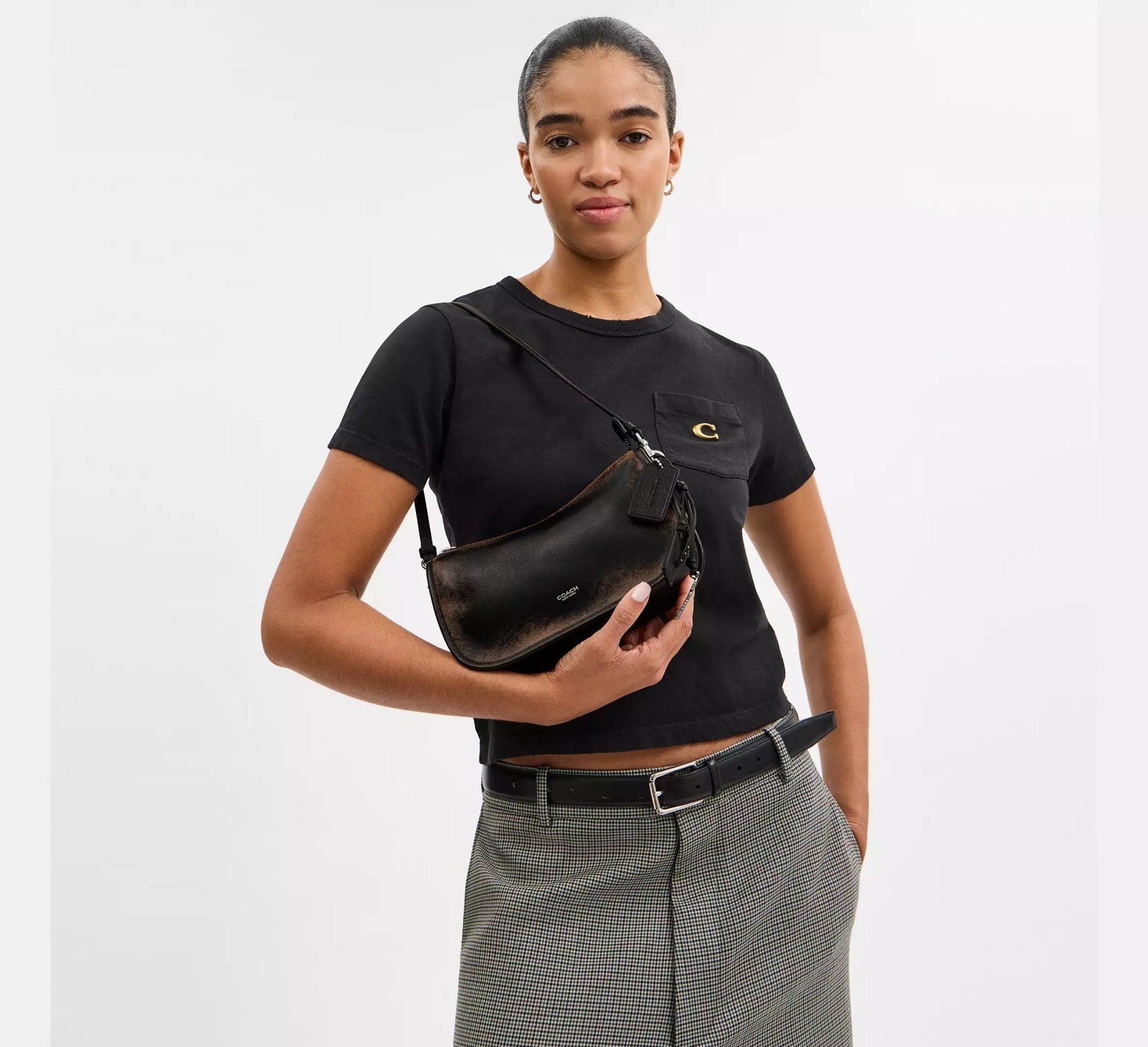 Túi Coach Waverly Bag 'Black Brown' CCC65-LHPMZ - Ảnh 3