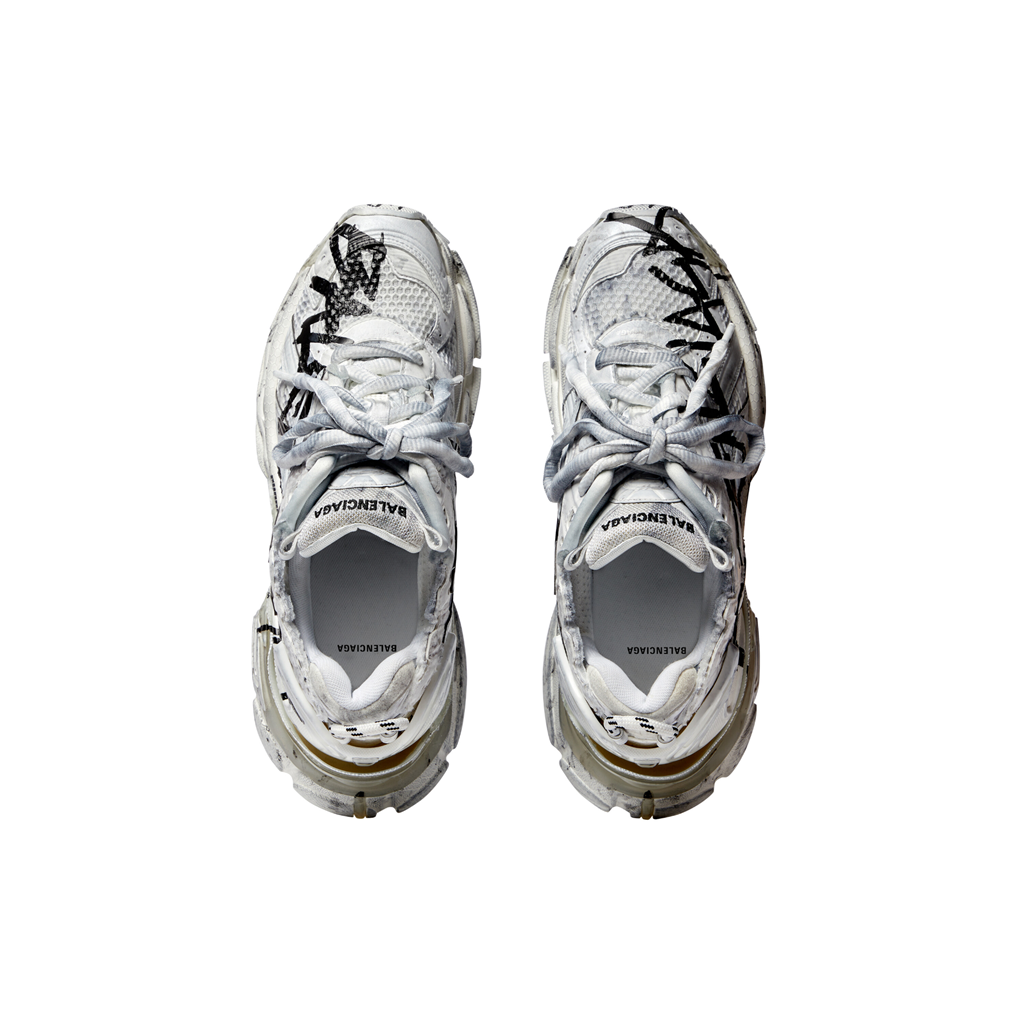 Giày Balenciaga x Adidas Runner Graffiti 'White' 677403-W3RBQ-9010 - Ảnh 5