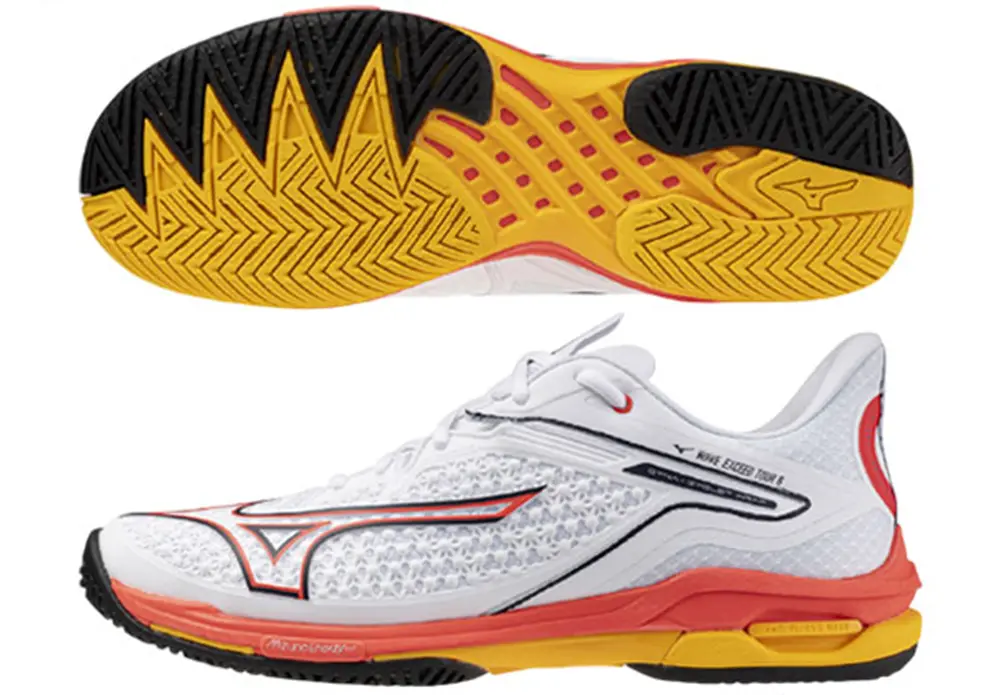 Giày Mizuno Wave Exceed Tour 6 AC ‘White Red’ 61GA247060 - Ảnh 3
