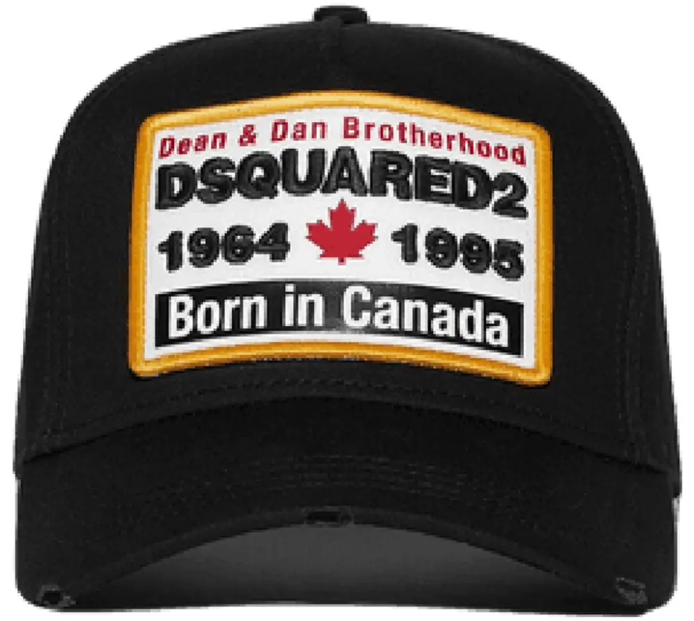 Mũ Dsquared2 D2 Patch Baseball Cap 'Black' BCM055205C000012124