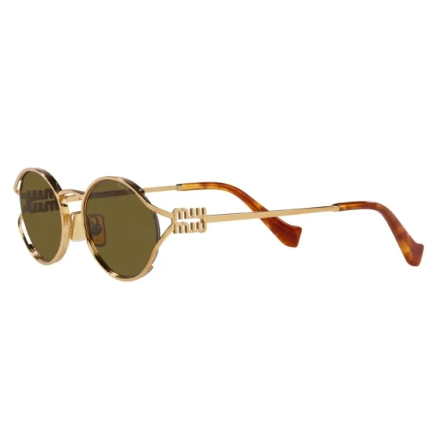 Kính Miu Miu Sunglasses 'Brass Gold' MU 52YS-7OE01T - Ảnh 4