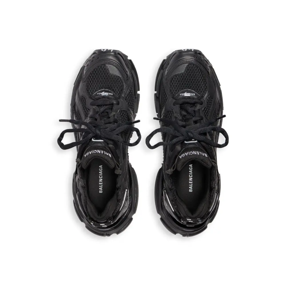 Giày Balenciaga Runner Trainers 'Black' 772774W3RBT1000 - Ảnh 6