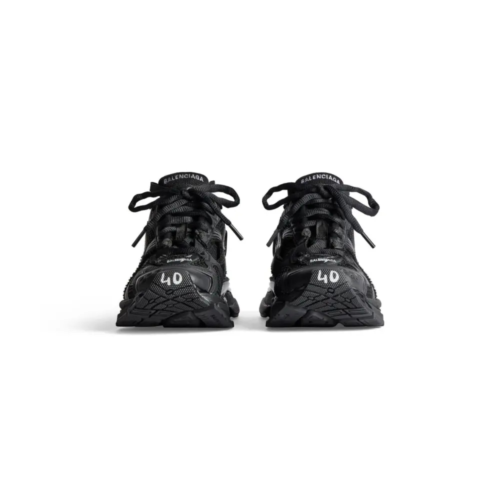 Giày Balenciaga Runner Trainers 'Black' 772774W3RBT1000 - Ảnh 3