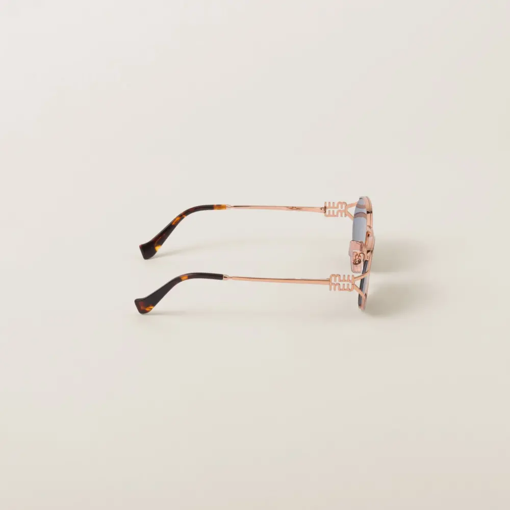 Kính Miu Miu Logo Sunglasses 'Blue' SMU52Y-EZVF-F01V1-C-054 - Ảnh 4