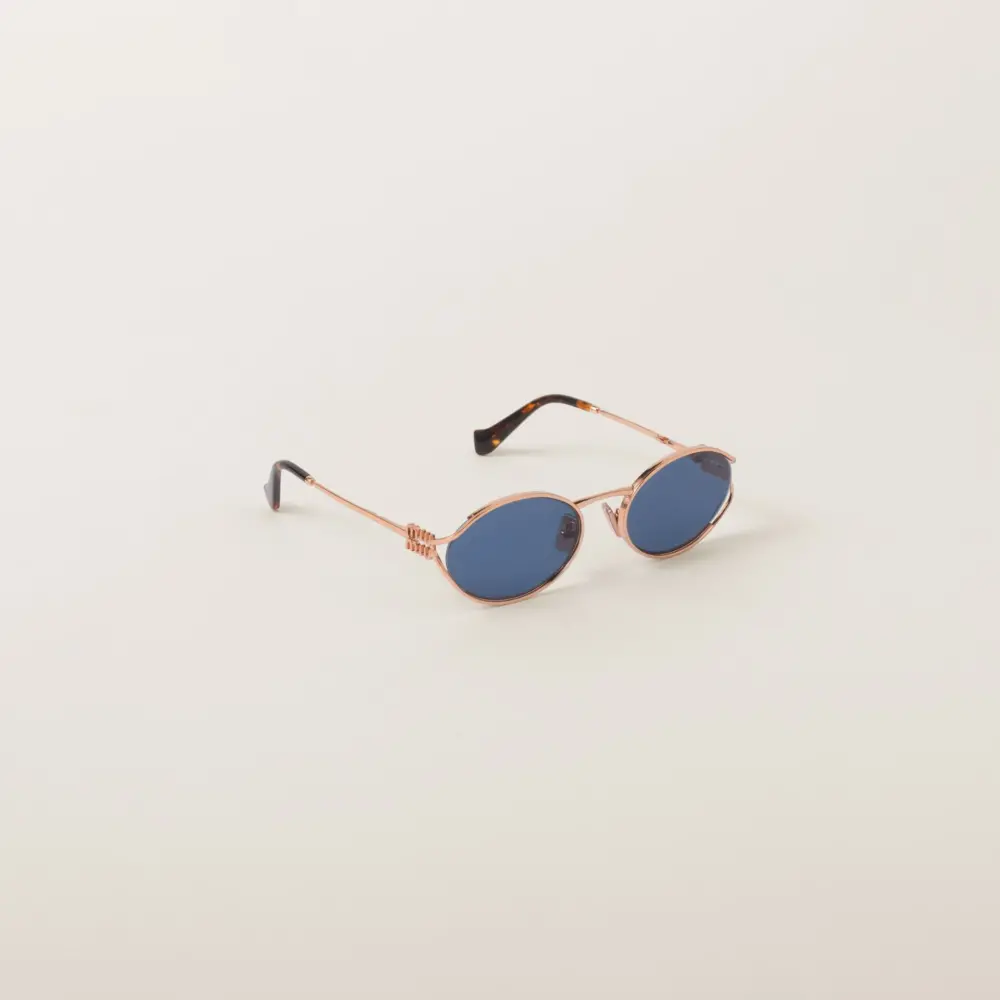 Kính Miu Miu Logo Sunglasses 'Blue' SMU52Y-EZVF-F01V1-C-054 - Ảnh 3