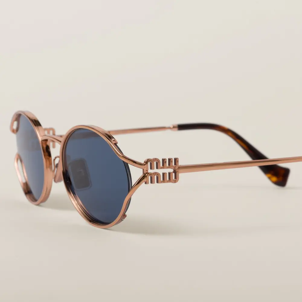 Kính Miu Miu Logo Sunglasses 'Blue' SMU52Y-EZVF-F01V1-C-054 - Ảnh 5