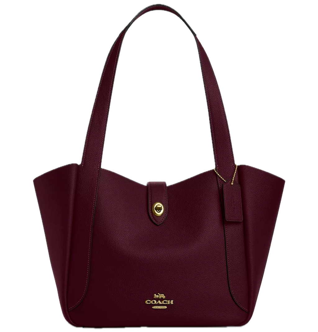 Túi Coach Hadley Turnlock Tote Bag 'Dark Wine' CAL17-IMORX