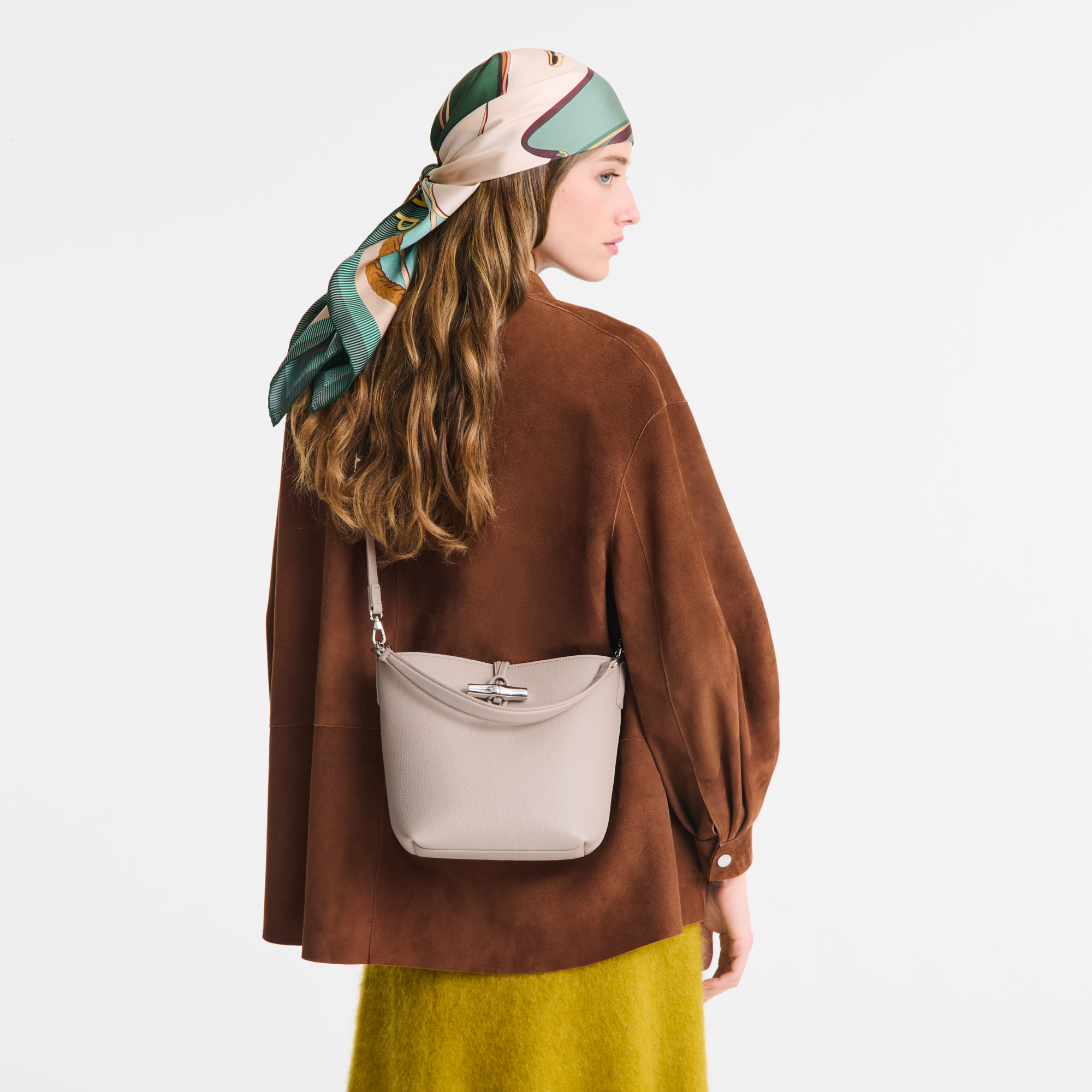 Alternative view of Túi Longchamp Le Roseau XS Bucket Bag 'Clay' 10314HFP266