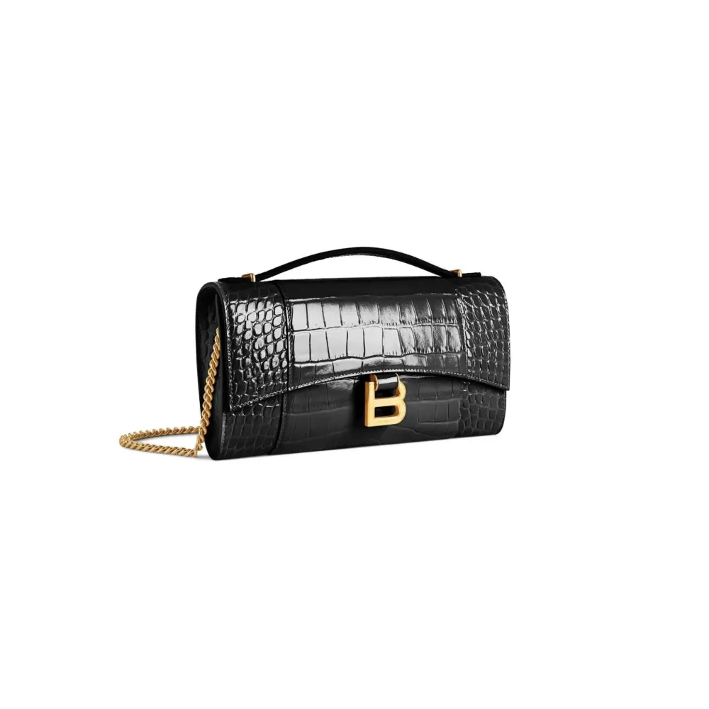 Alternative view of Ví Balenciaga Hourglass Pochette 'Black' 8345022ABLU1000