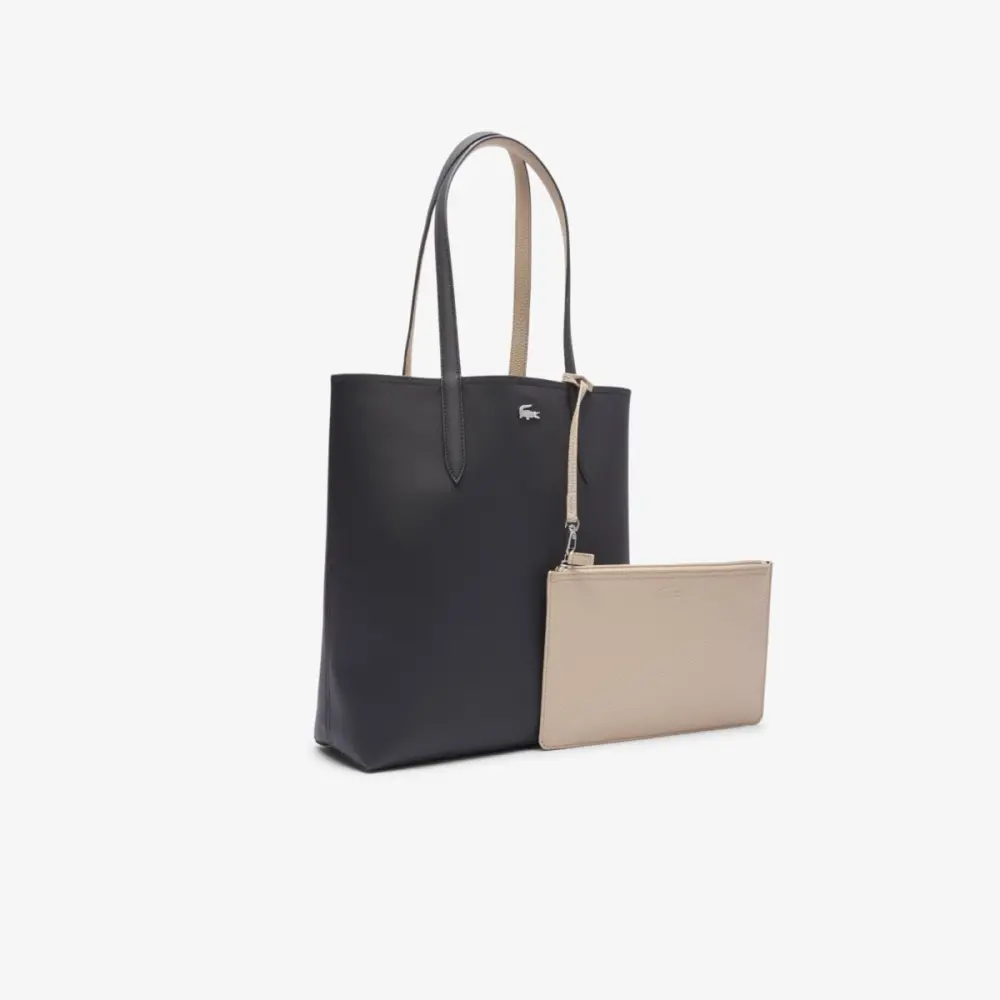 Túi Lacoste Anna Reversible Tote Removable Pouch 'Black' NF4282AA-A91 - Ảnh 2