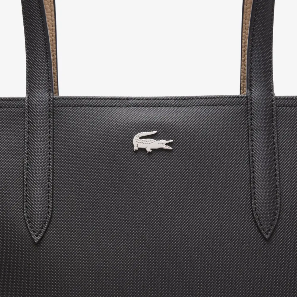 Túi Lacoste Anna Reversible Tote Removable Pouch 'Black' NF4282AA-A91 - Ảnh 4