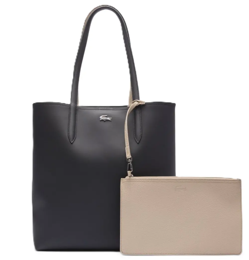 Túi Lacoste Anna Reversible Tote Removable Pouch 'Black' NF4282AA-A91