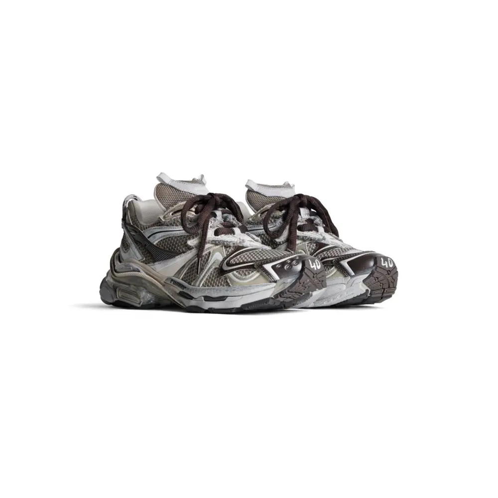 Giày Balenciaga Runner 2.0 Trainers 'Beige' 779066W3RXP2000 - Ảnh 4