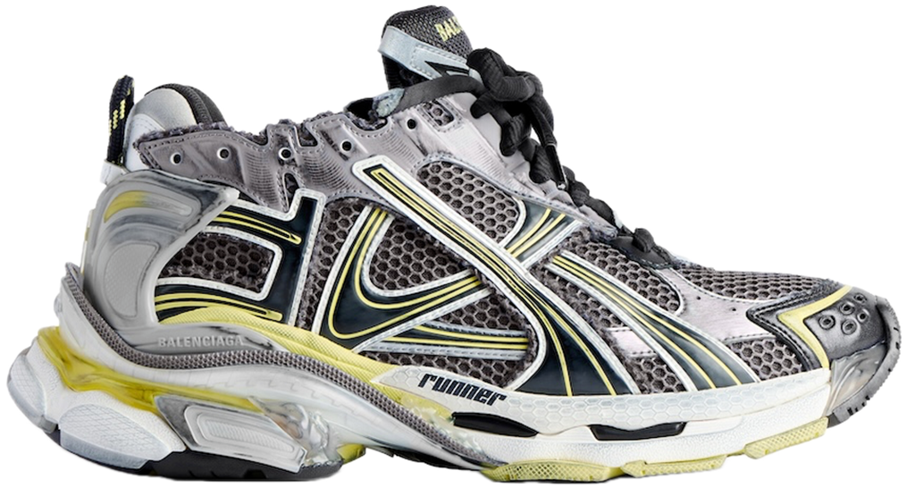 Giày Balenciaga Runner Trainers 'Grey Yellow' 772774W3RMU1279
