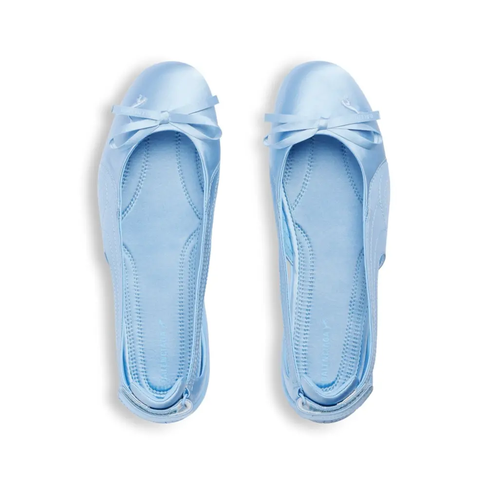 Giày Balenciaga Speedcat Ballet Satin 'Blue' 847163WSDST4400 - Ảnh 8