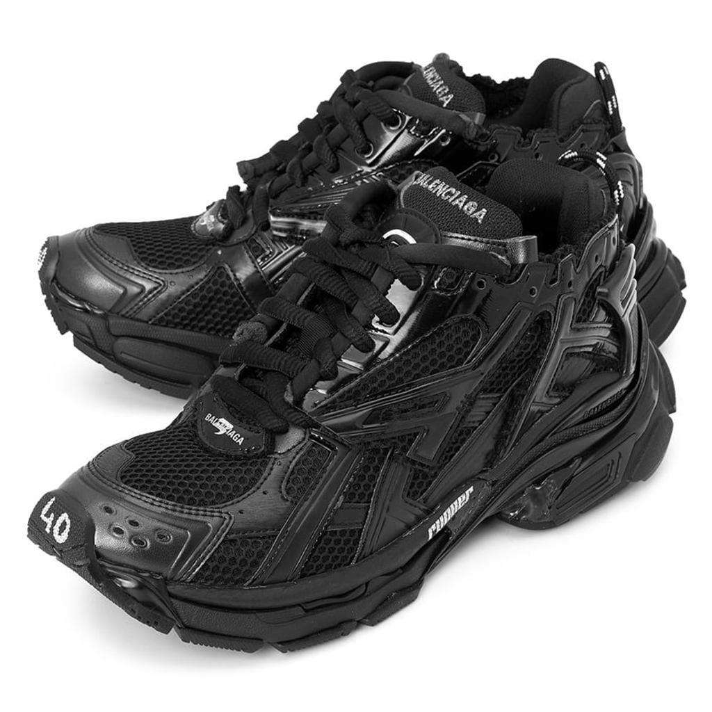 Alternative view of Giày Balenciaga Runner Sneakers 'Black' 677403-W3RB1-1000