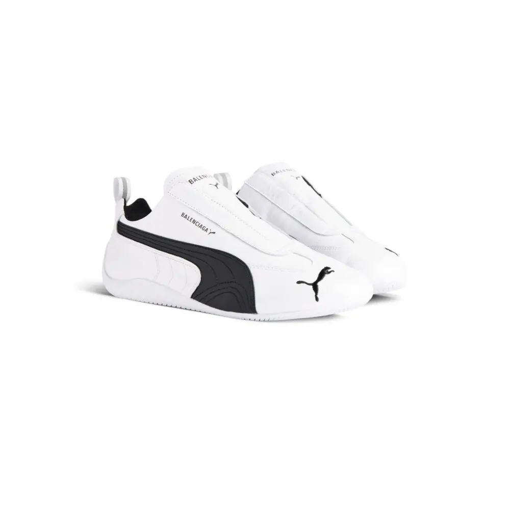 Giày Balenciaga Speedcat Leather 'White' 847148WSDSB9010 - Ảnh 4