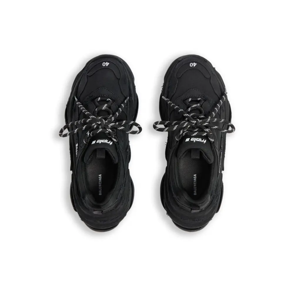 Giày Balenciaga Triple S Trainers 'Black' 524039W2BN11000 - Ảnh 3