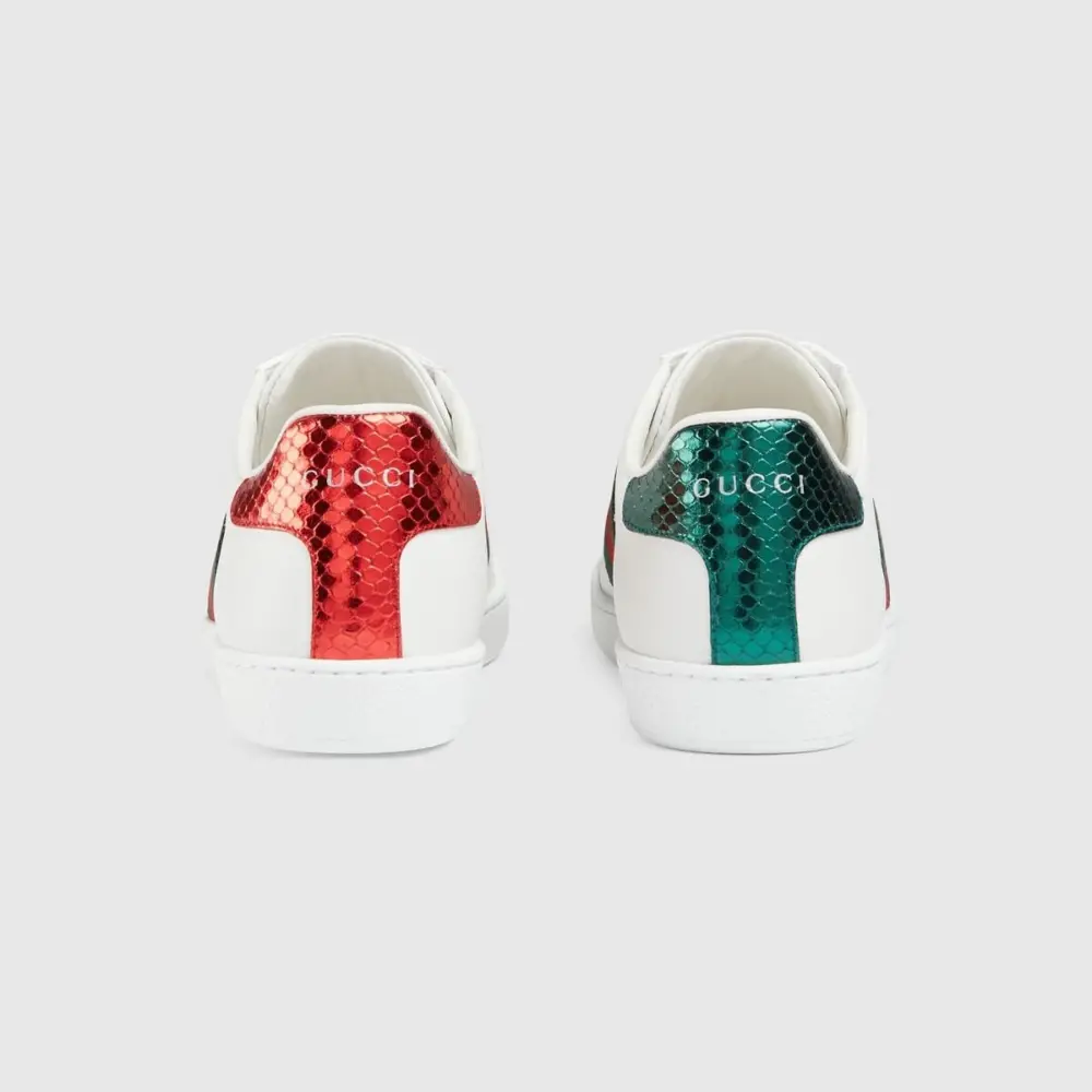 Giày Gucci Ace Sneaker With Bee 'White' 431942-02JP0-9064 - Ảnh 5