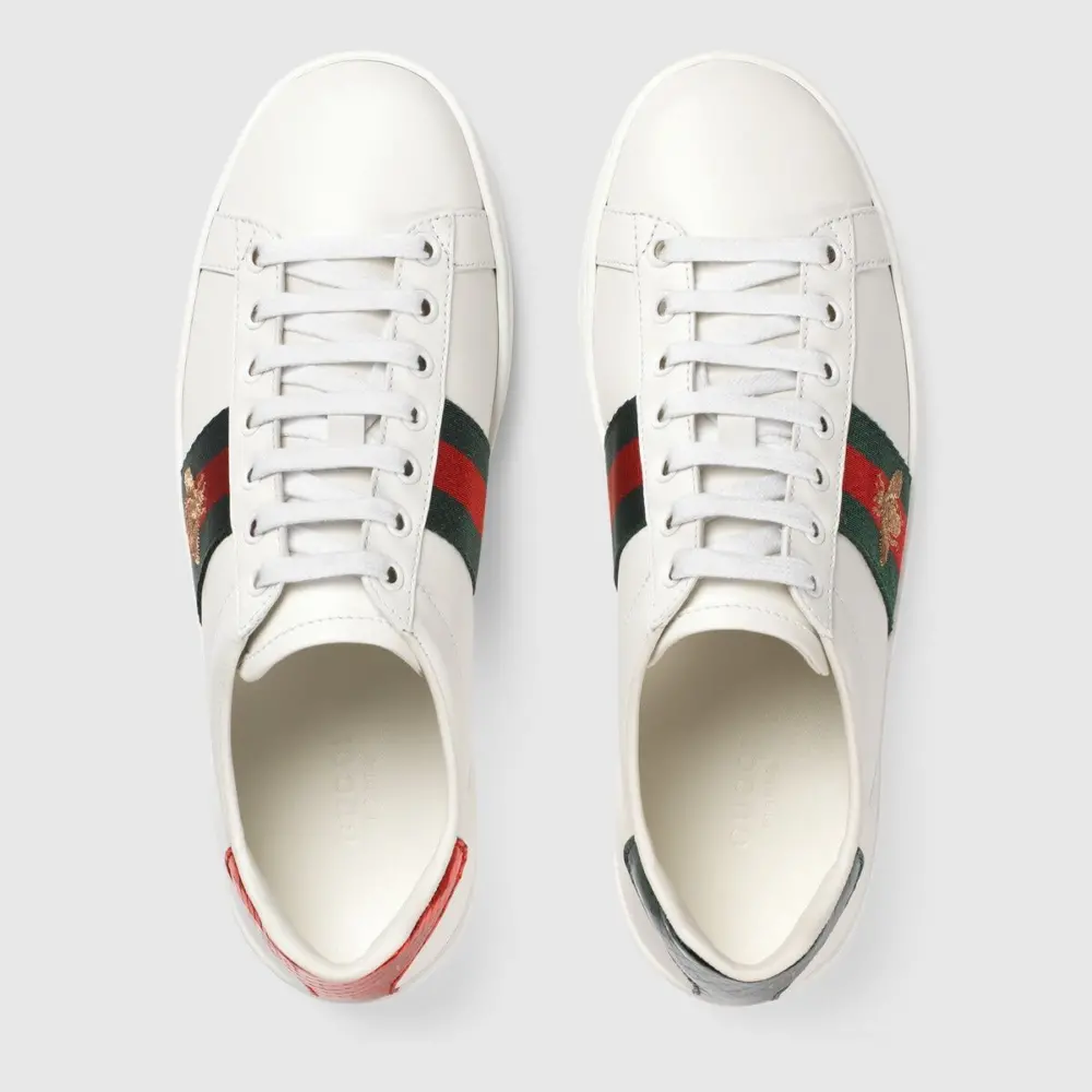 Giày Gucci Ace Sneaker With Bee 'White' 431942-02JP0-9064 - Ảnh 4