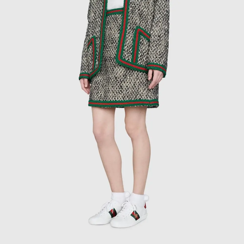 Alternative view of Giày Gucci Ace Sneaker With Bee 'White' 431942-02JP0-9064
