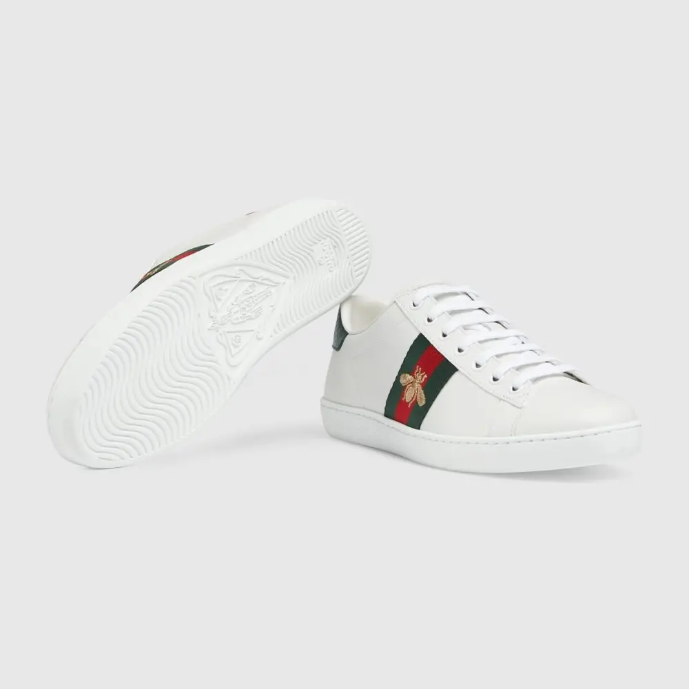 Giày Gucci Ace Sneaker With Bee 'White' 431942-02JP0-9064 - Ảnh 6